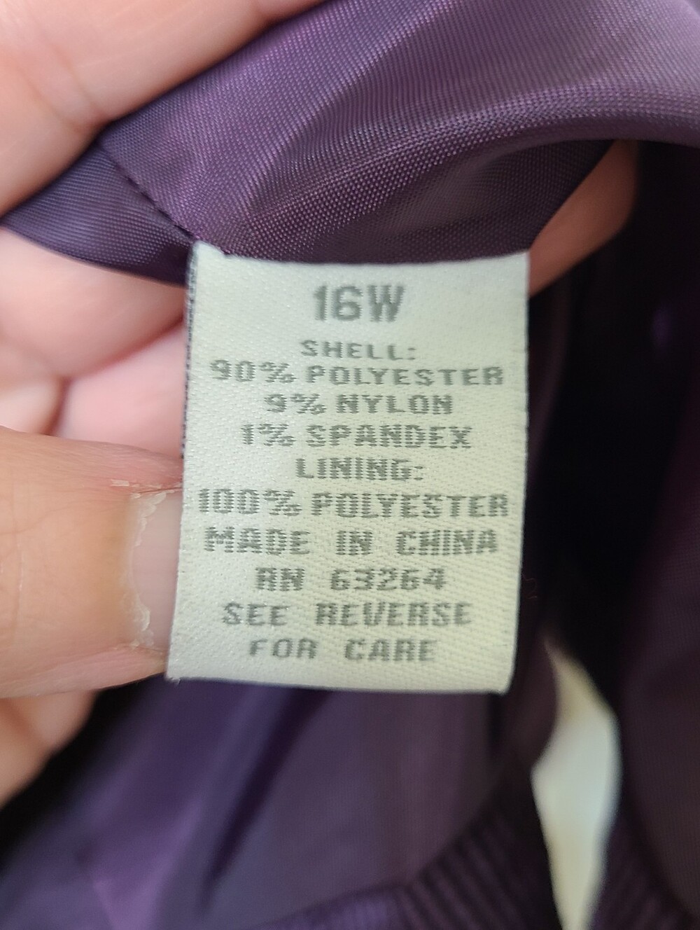 Dressbarn Purple Corduroy Single-Button Blazer - Picture 4 of 6